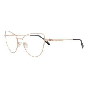 Alexander McQueen Womens Cat Eye Gold Gold Transparent Fashion Designer Eyewear